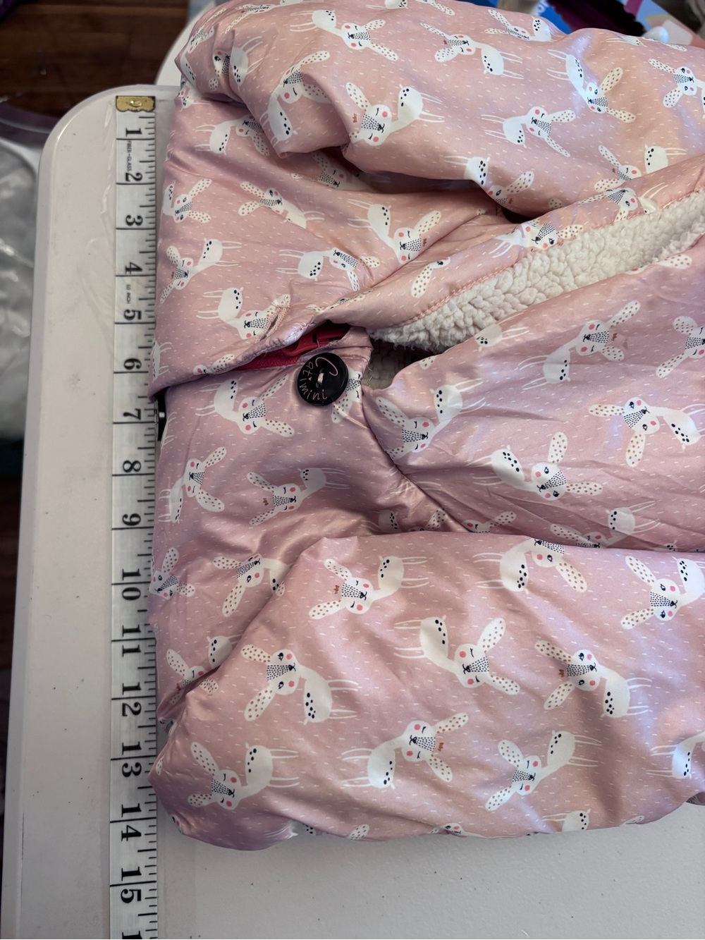Catimini Cottagecore Jacket Size 3T Deer Prince Sherpa Lined Ears on Hooded Logo - Picture 6 of 13